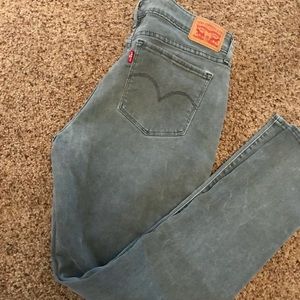 Levis 711 Skinny Gray wash jeans